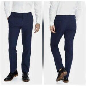 Banana Republic Slim Fit Non Iron Black Stretch Cotton Dress Pants